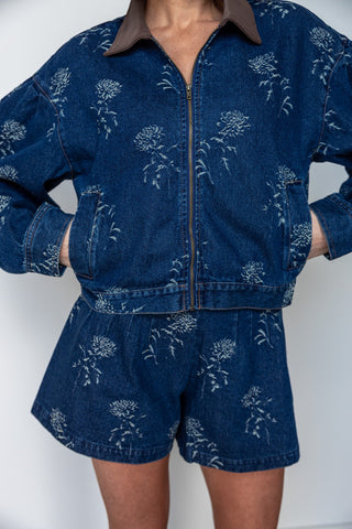 The Cheyenne Floral Denim Jacket - Ardire Collection