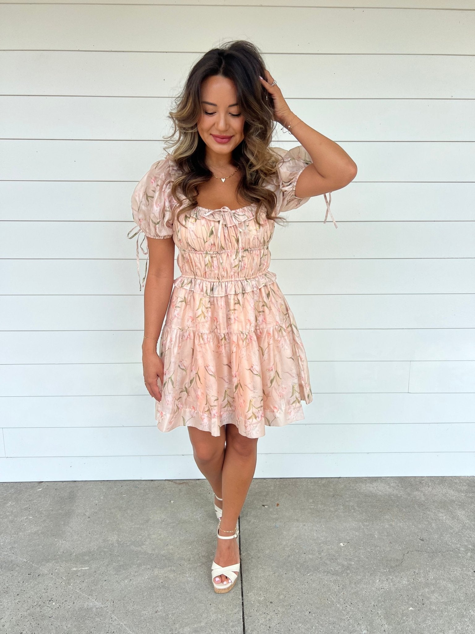 The Colette Puff Sleeve Mini Dress L The Colette Puff Sleeve Mini Dress L