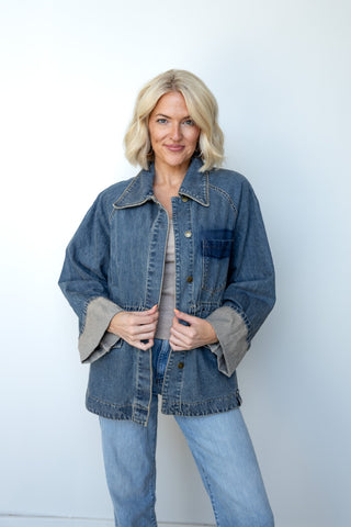 The Collins Cinched Denim Jacket - Ardire Collection