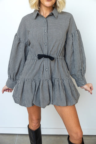 The Collins Gingham Mini Dress - Ardire Collection