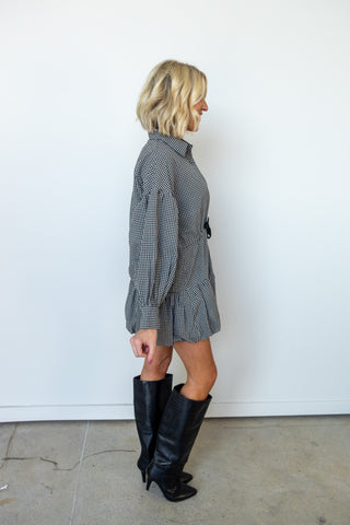 The Collins Gingham Mini Dress - Ardire Collection