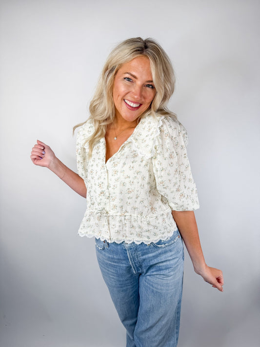 The Dahlia Cotton Blouse - Ardire Collection