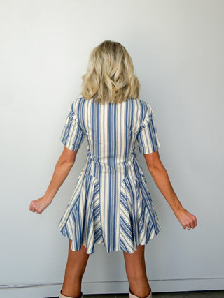 The Ellie Stripe Mini Dress - Ardire Collection