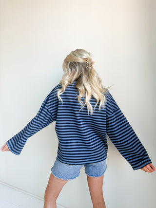 The Ellis Stripe Long Sleeve Tee - Ardire Collection