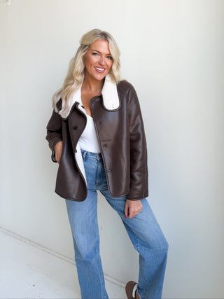 The Emerson Reversible Shearling Jacket - Ardire Collection