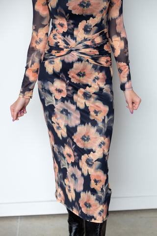 The Emily Floral Midi Dress - Ardire Collection