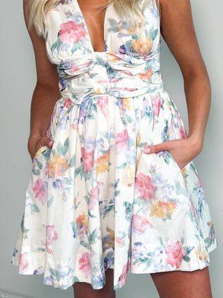 The Emily Floral Mini Dress - Ardire Collection