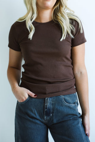 The Essential Ribbed Crewneck Tee - Ardire Collection