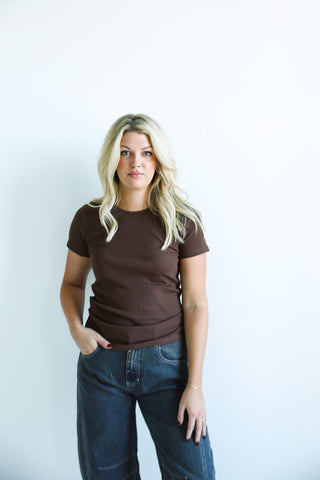 The Essential Ribbed Crewneck Tee - Ardire Collection