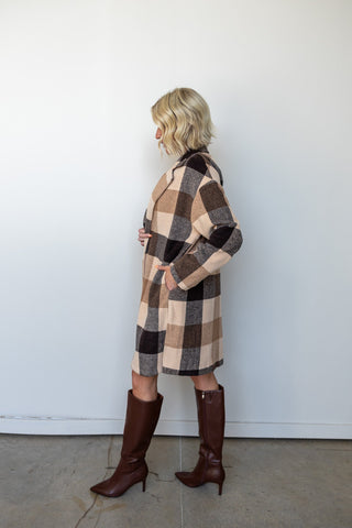 The Farrah Plaid Coat - Ardire Collection
