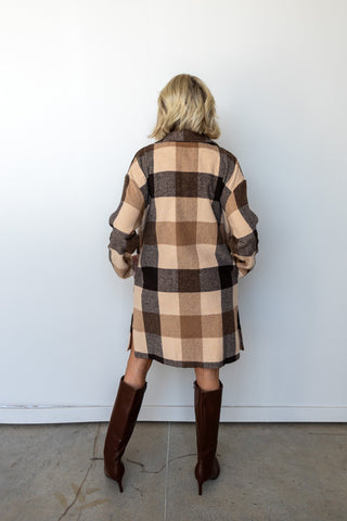 The Farrah Plaid Coat - Ardire Collection