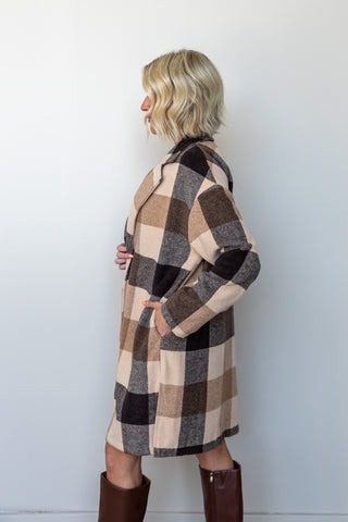 The Farrah Plaid Coat - Ardire Collection