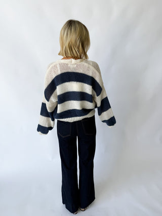 The Frosted Stripe Cardigan - Ardire Collection