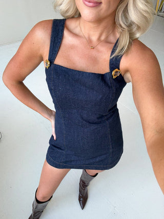 The Gamechanger Denim Romper - Ardire Collection