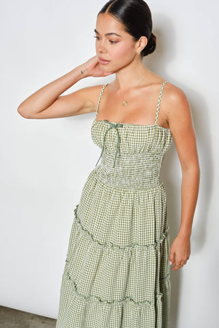 The Gigi Gingham Maxi Dress - Ardire Collection