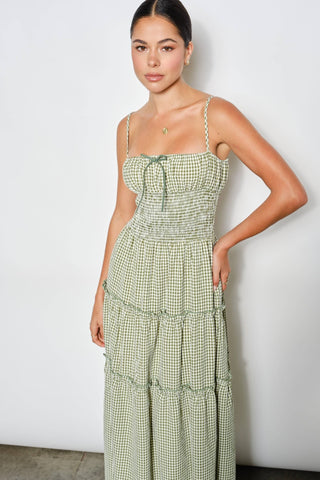 The Gigi Gingham Maxi Dress - Ardire Collection