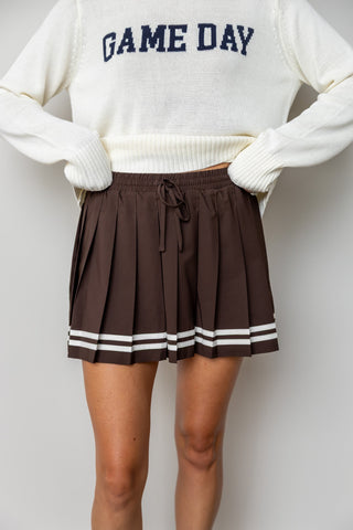 The Greer Pleated Mini Skirt - Ardire Collection