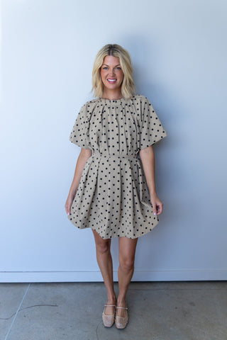 The Hadley Polka Dot Mini Dress - Ardire Collection