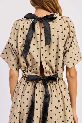 The Hadley Polka Dot Mini Dress - Ardire Collection