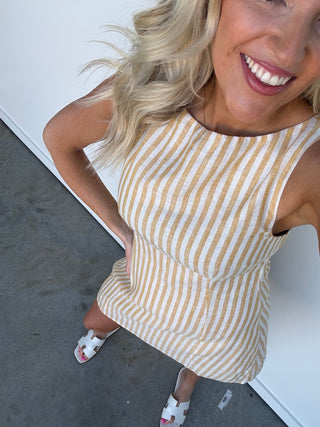 The Harbor Stripe Mini Dress - Ardire Collection