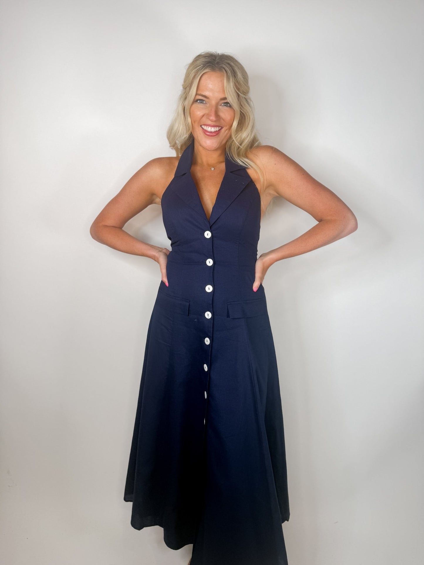 The Hazel Halter Dress - Ardire Collection