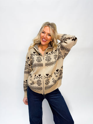 The Heartfelt Zip Cardigan - Ardire Collection