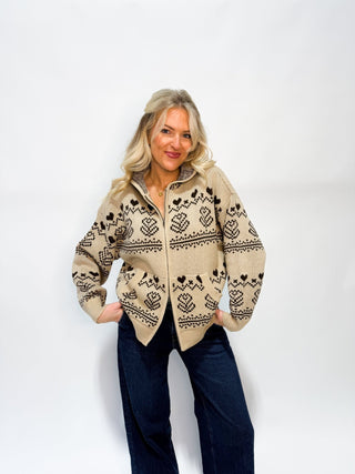 The Heartfelt Zip Cardigan - Ardire Collection