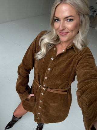 The Henley Corduroy Dress - Ardire Collection