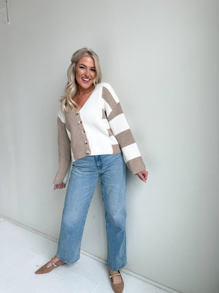 The Hollis Color Block Cardigan - Ardire Collection