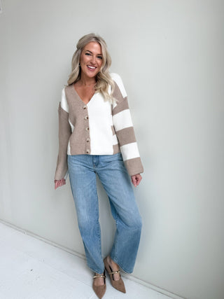 The Hollis Color Block Cardigan - Ardire Collection