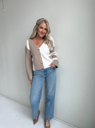 The Hollis Color Block Cardigan - Ardire Collection