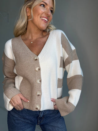 The Hollis Color Block Cardigan - Ardire Collection