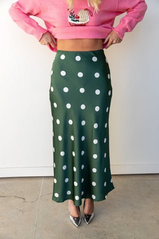 The Holly Dot Maxi Skirt - Ardire Collection