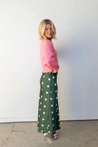 The Holly Dot Maxi Skirt - Ardire Collection