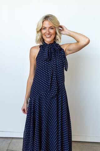 The Jenna Polka Dot Maxi Dress - Ardire Collection