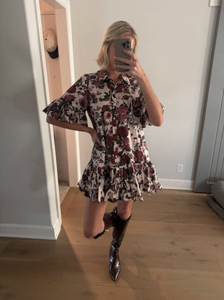 The Julia Floral Mini Dress - Ardire Collection