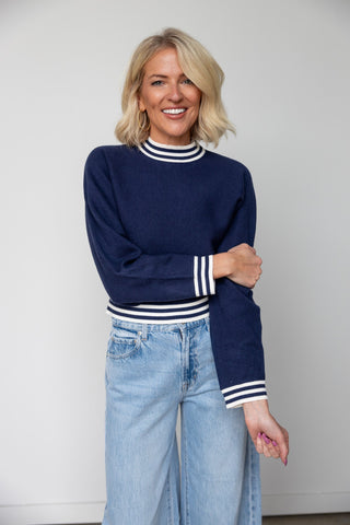 The Kennedy Contrast Knit Sweater - Ardire Collection