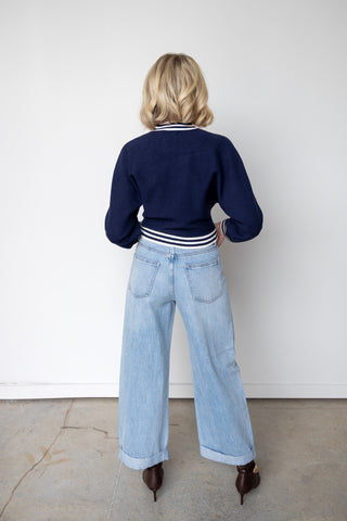 The Kennedy Contrast Knit Sweater - Ardire Collection
