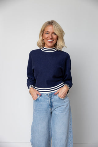 The Kennedy Contrast Knit Sweater - Ardire Collection