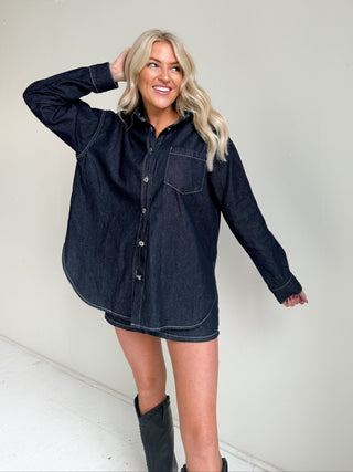 The Landry Denim Skirt Set - Ardire Collection