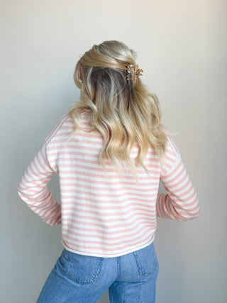 The Lila Stripe Button Knit - Ardire Collection