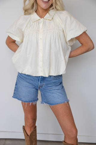 The Lottie Pintuck Top - Ardire Collection
