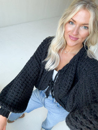 The Macy Front - Tie Cardigan - Ardire Collection