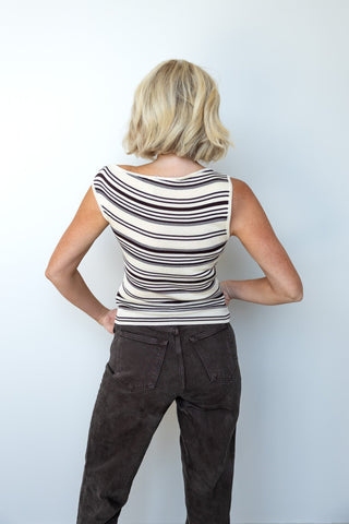 The Margot Stripe Knit Top - Ardire Collection