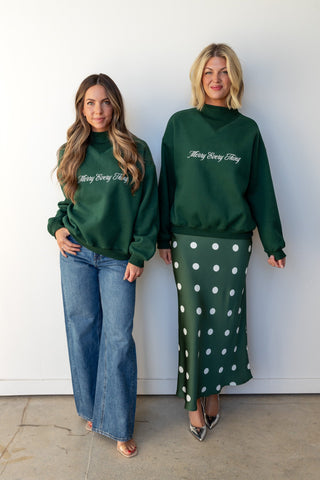 The Merry Everything Mockneck Sweatshirt - Ardire Collection