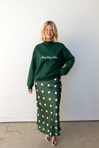 The Merry Everything Mockneck Sweatshirt - Ardire Collection