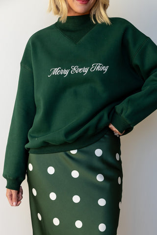 The Merry Everything Mockneck Sweatshirt - Ardire Collection