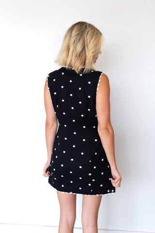The Monaco Polka Dot Mini Dress - Ardire Collection