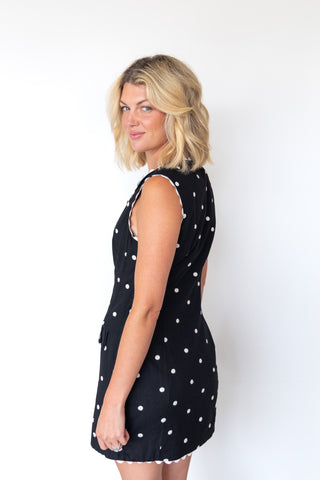The Monaco Polka Dot Mini Dress - Ardire Collection