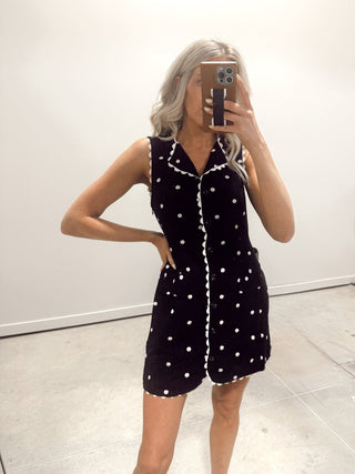 The Monaco Polka Dot Mini Dress - Ardire Collection